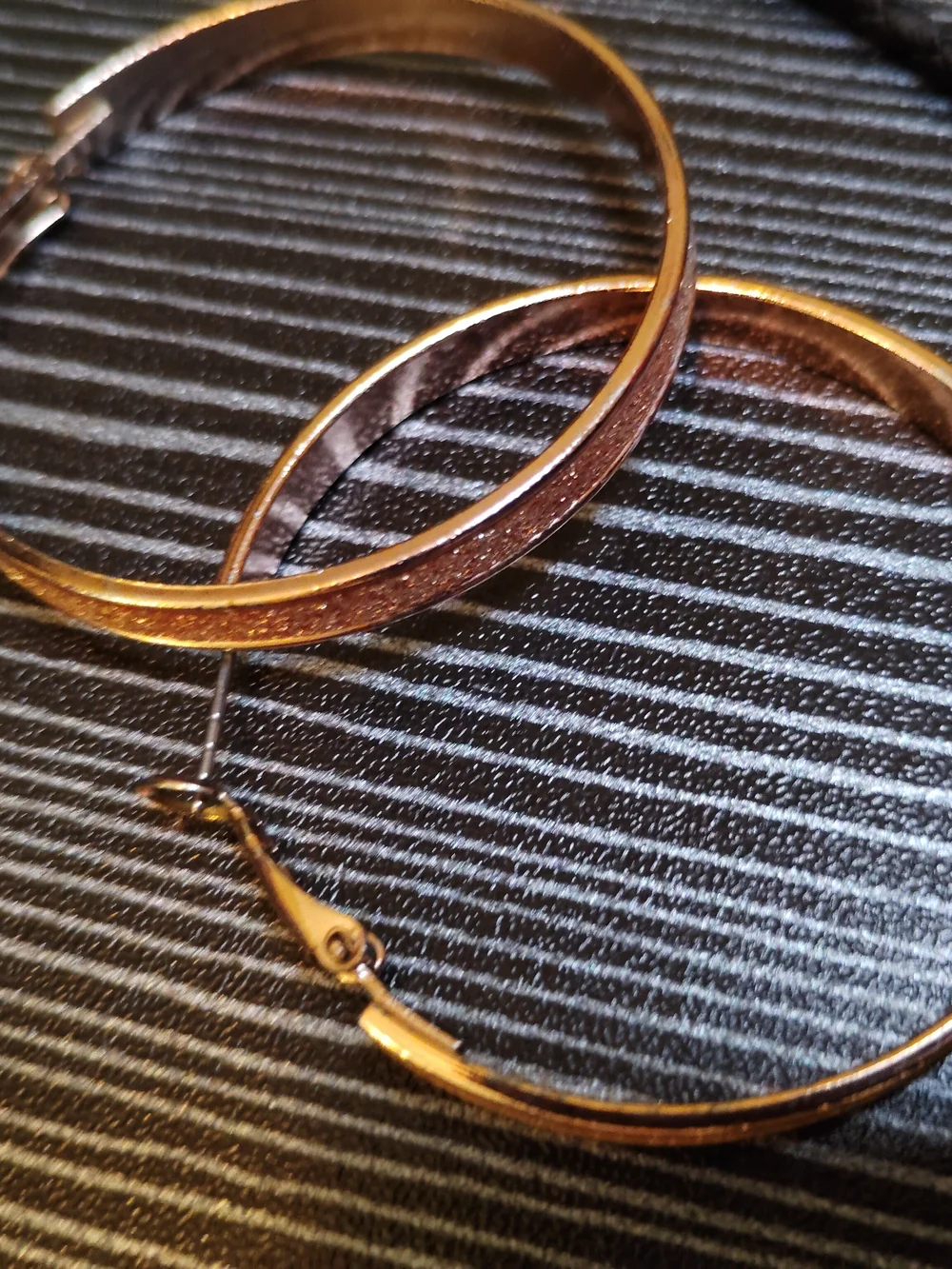 Gold Disc Pendant Necklace on Braided Black Cord
